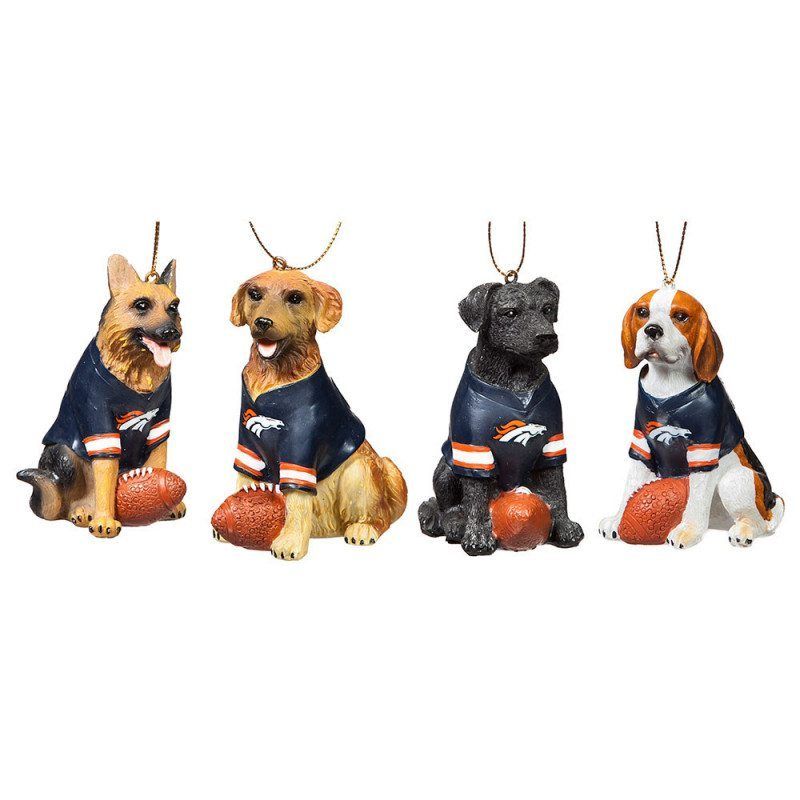 Denver Broncos Team Dog Ornaments - Christmas Store