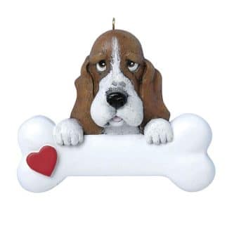 Bassett Hound Dog Ornament Personalize