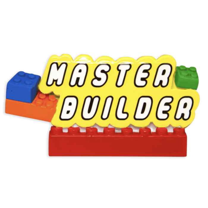 "Master Builder" Lego Blocks Ornament