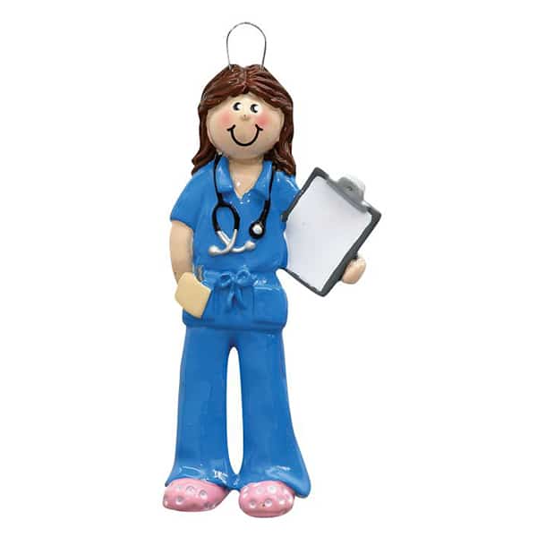 Nurse in Scrubs Ornament