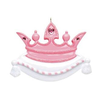 Pink Princess Crown Ornament