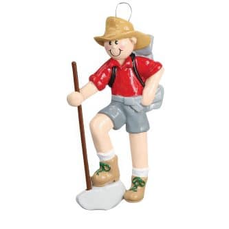 Hiker Boy Ornament