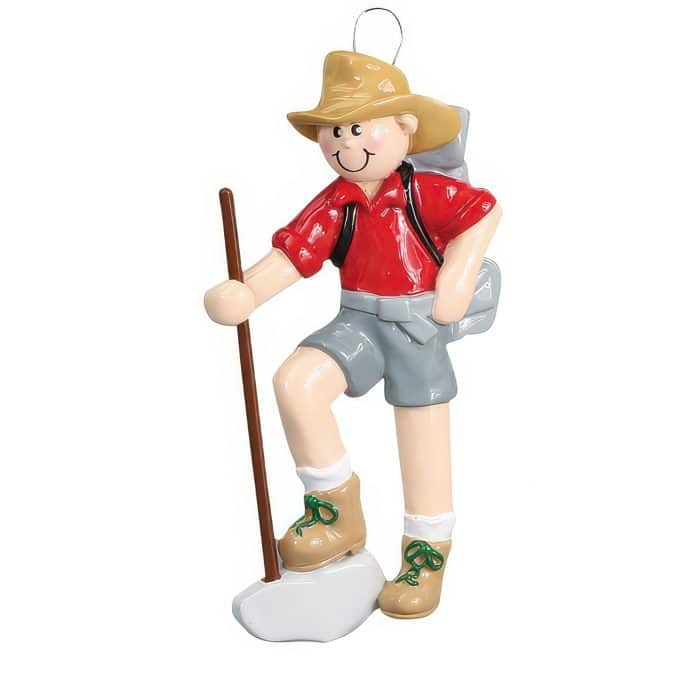 Hiker Boy Ornament