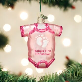 Baby Onesie Ornament Old World Christmas