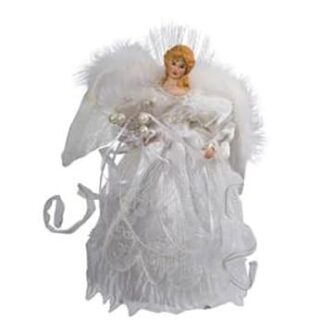 Angel White and Silver Tree Topper