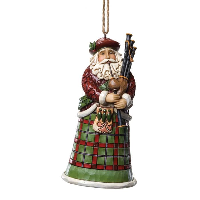 Scottish Santa Ornament by Jim Shore