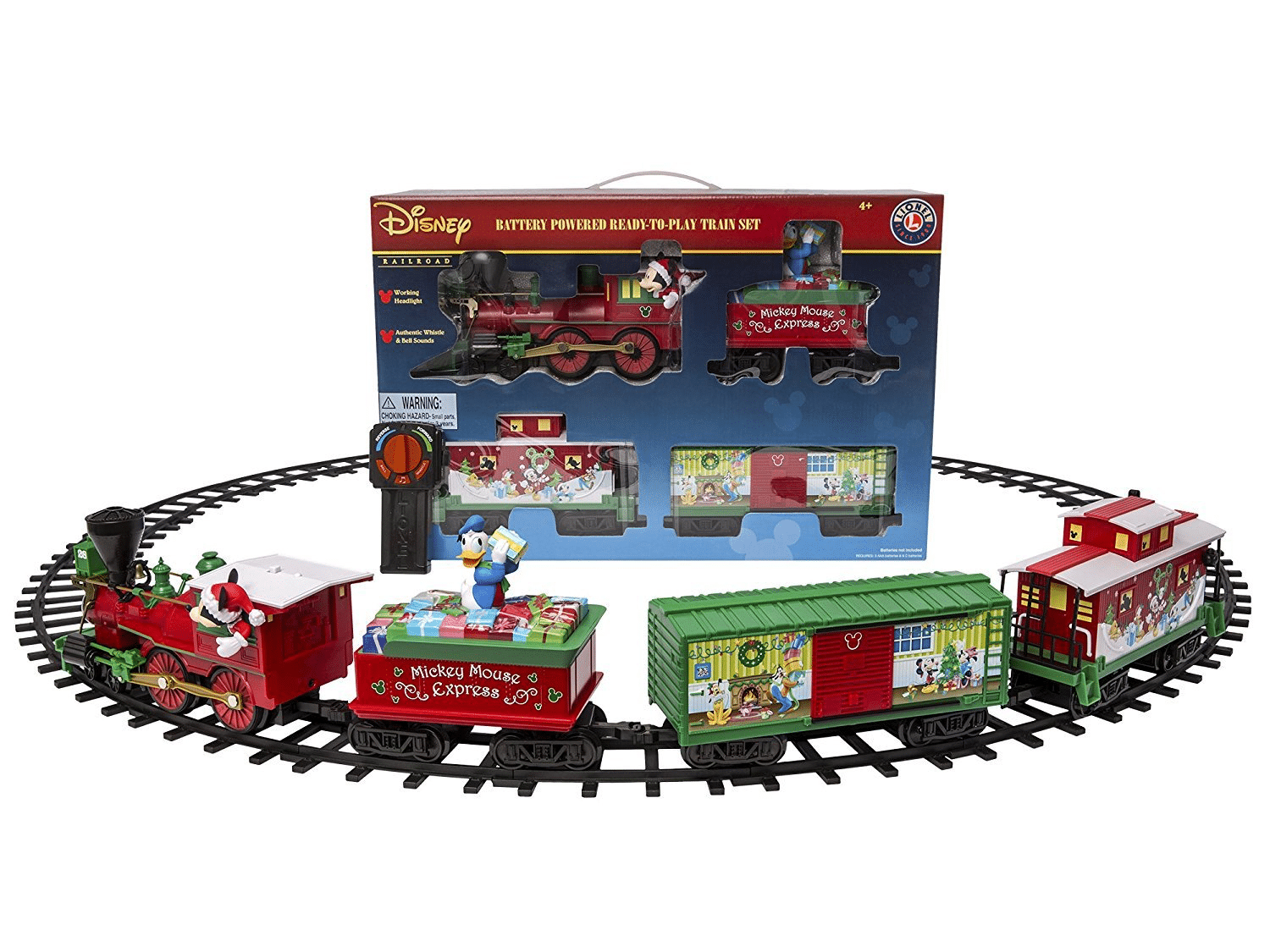 mickey mouse toy train set