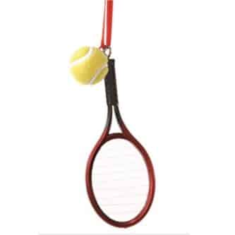 Tennis Racket With Ball Ornament