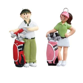 Boy or Girl Golfer Personalized Ornament