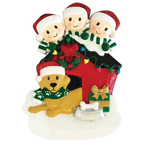 Family with Dog Ornaments 3