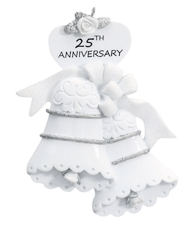 25th wedding anniversary christmas tree ornaments