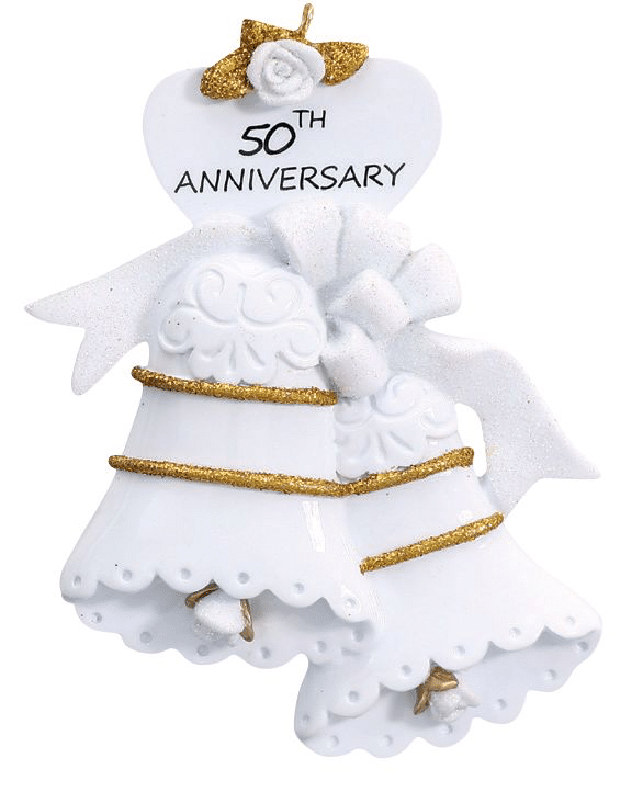 50th wedding anniversary christmas ornament