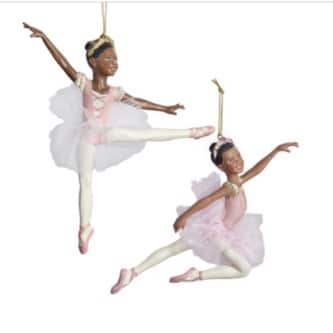 African American Ballerina Ornament