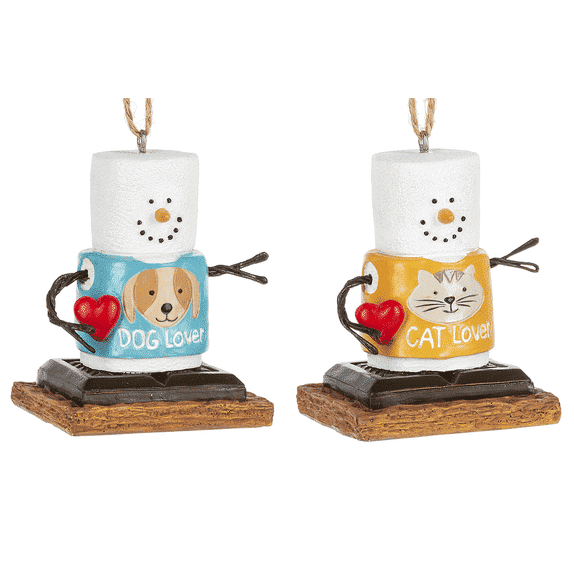 Smores Pet Lovers Ornaments