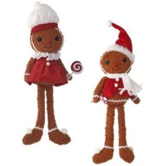 Gingerbread Boy and Girl Shelf Sitter Tall