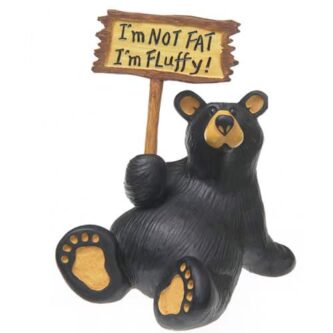 "I'm Fluffy" Figurine Bearfoot Bear