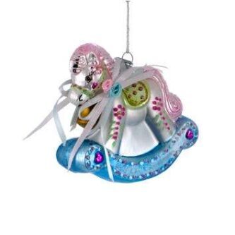 Fancy Rocking Horse Baby's 1st Christmas Ornament