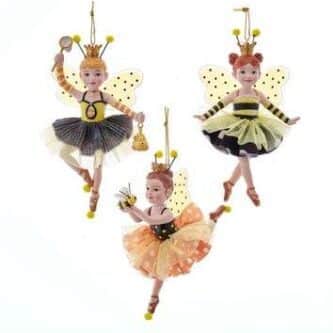 Little Bumble Bee Ballerina Ornaments