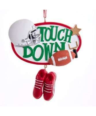 Touch Down football ornament