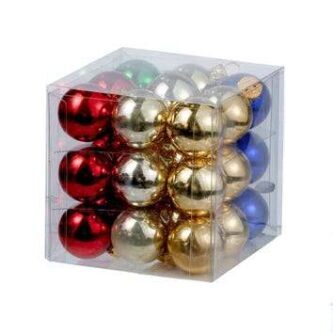 Miniature Multi-Colored Ball Shiny Ornaments