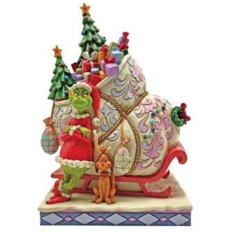 Grinch And Max Sleigh Jim Shore 6008884