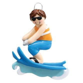 Waterskiing Ornament Personalized