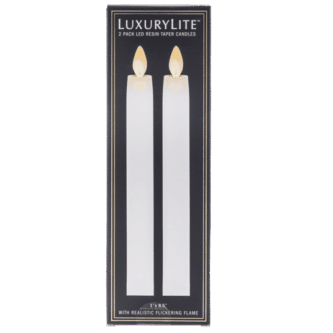 LuxuryLite LED Taper Candle Set Three Colors