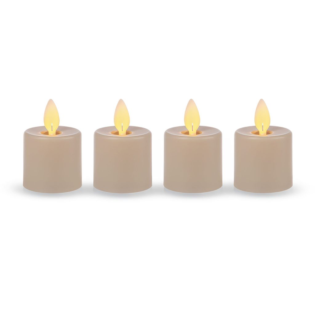 Luxurylite Moving Flame Tea Lights Set Two Colors