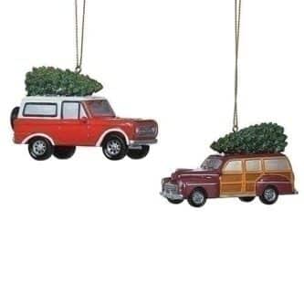 Bronco Woody Wagon Ornament