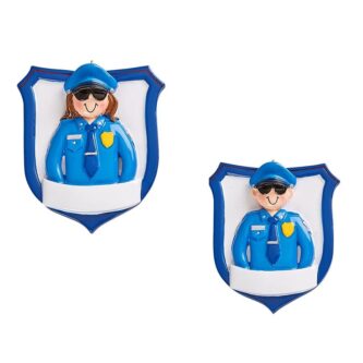 Police Officer Badge Personalized Ornament