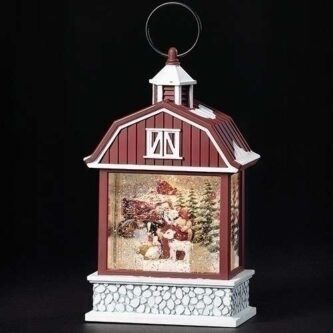 Santa Animal Barn Lantern