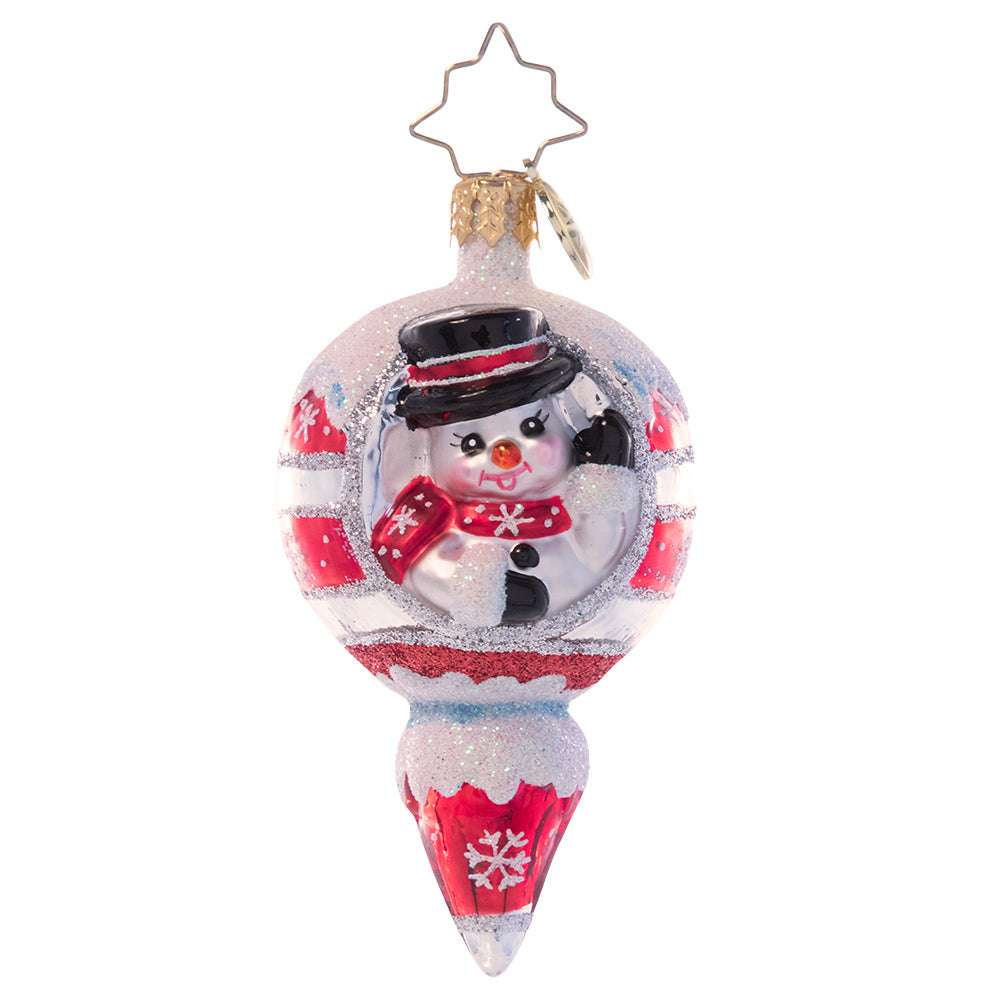 Holiday Seasons Boxing Round Porcelain Ornament 