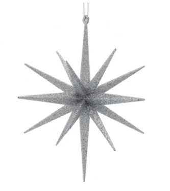Bethlehem Silver Star Ornament