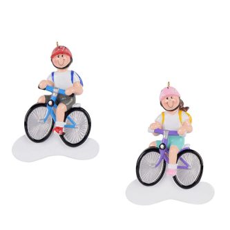 Bicycle Riding Ornaments Personalize