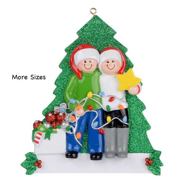 Decorating the Tree Family Ornament Personalizejpeg 2