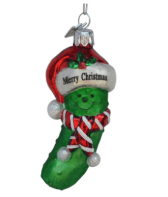 Merry Christmas Pickle Ornament