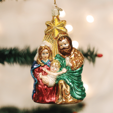 Holy Family with Star Old World Christmas