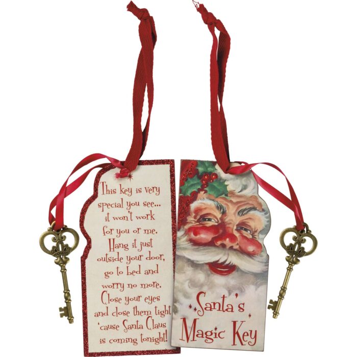 Santas Magic Key Poem Ornament