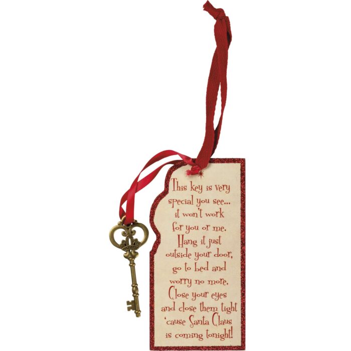 Back Santas Magic Key Poem Ornament