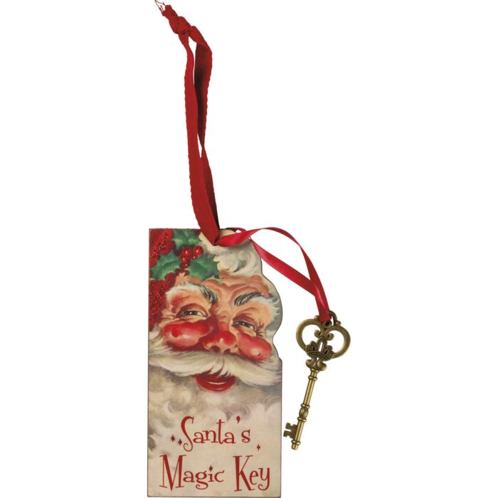 Front Santas Magic Key Poem Ornament