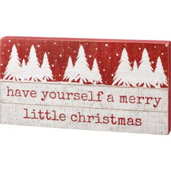 Have Yourself A Merry Slat Box Sign