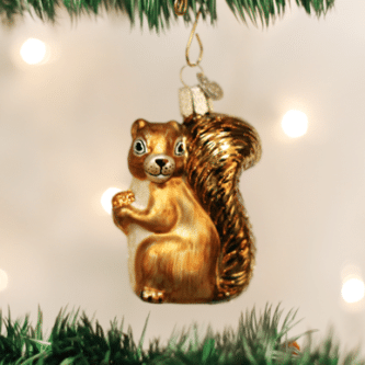 Old World Christmas Squirrel Blown Glass Ornament