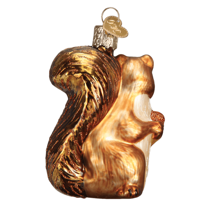Old World Christmas Squirrel Blown Glass Ornament