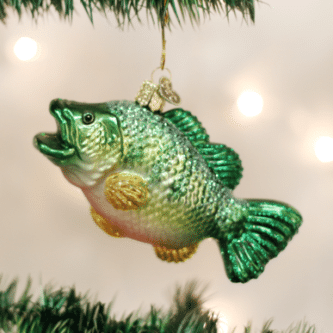Old World Christmas Largemouth Bass Blown Glass Ornament