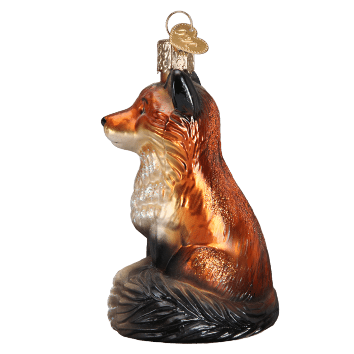 Old World Christmas Fox Blown Glass Ornament