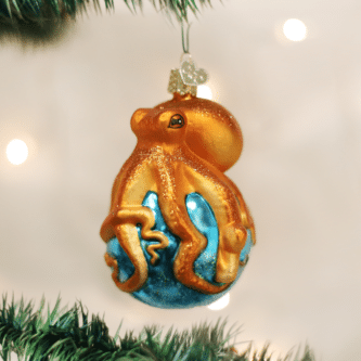 Old World Christmas Octopus Blown Glass Ornament