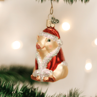 Old World Christmas Blown Glass Ornament Christmas Ham