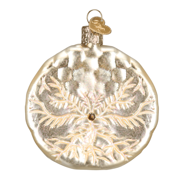 Old World Christmas Sand Dollar Blown Glass Ornament