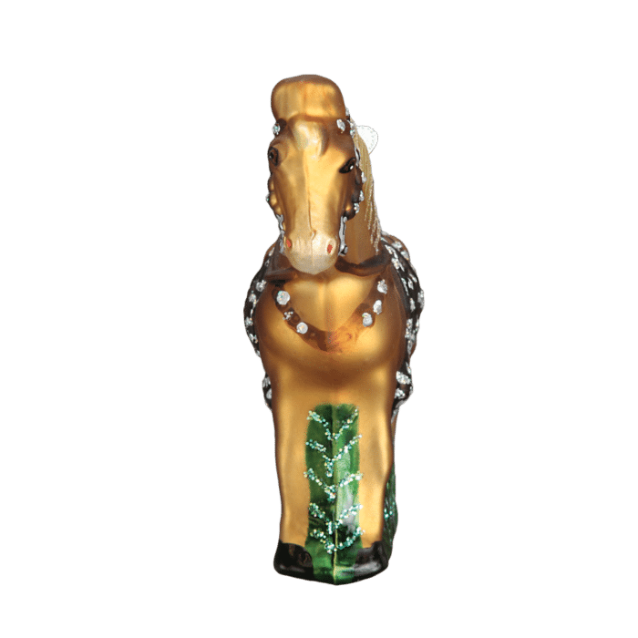 Old World Christmas Blown Glass Western Horse Ornament