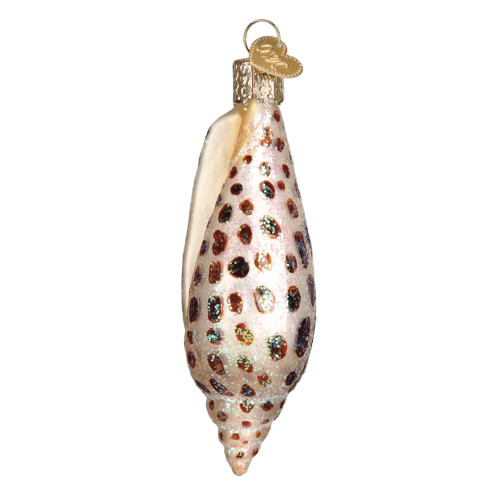 Old World Christmas Blown Glass Junonia Shell Ornament